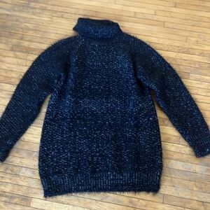 Lovers + Friends Black Knit Sweater/ mini dress